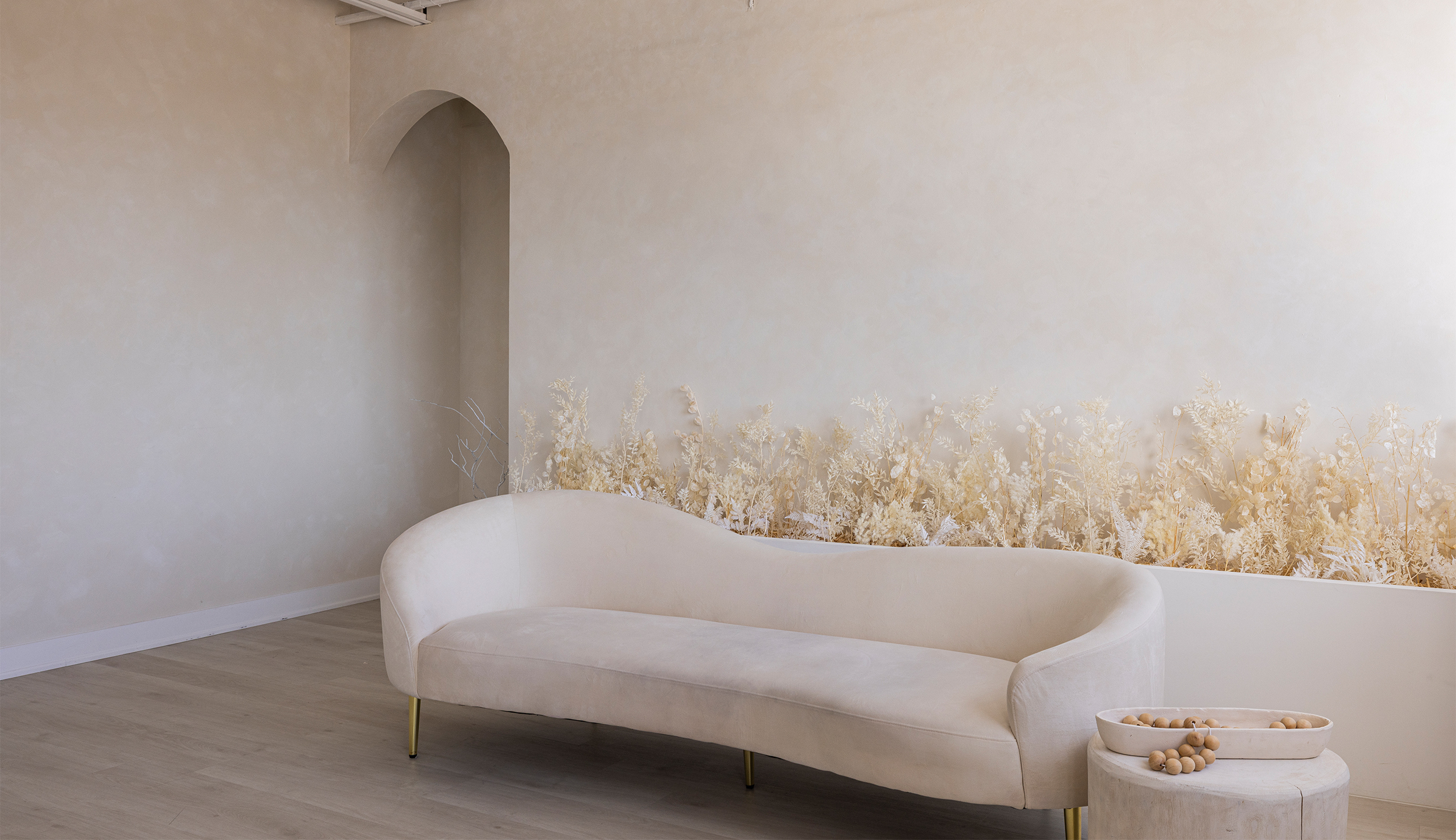 Sandstone Flowing Horizon Sofa