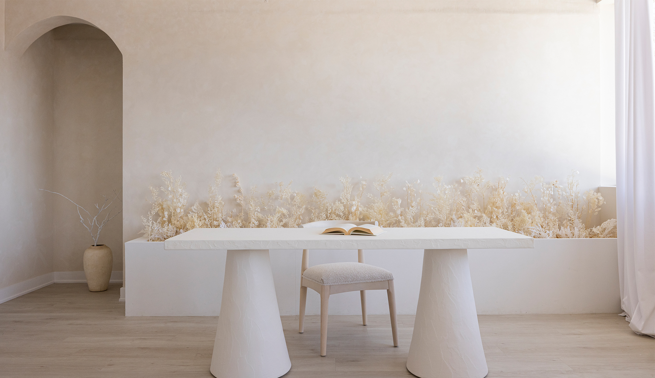 Sandstone Flowing Horizon Desk Straight
